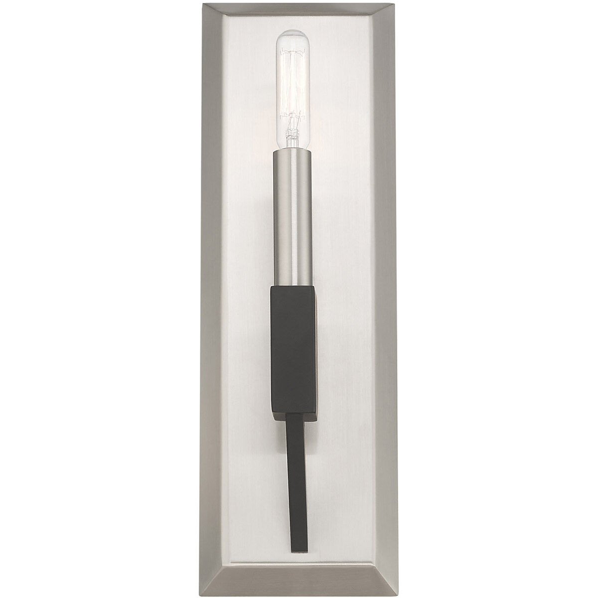 Beckett 1 Light 5 inch Brushed Nickel & Black ADA ADA Wall Sconce Wall Light