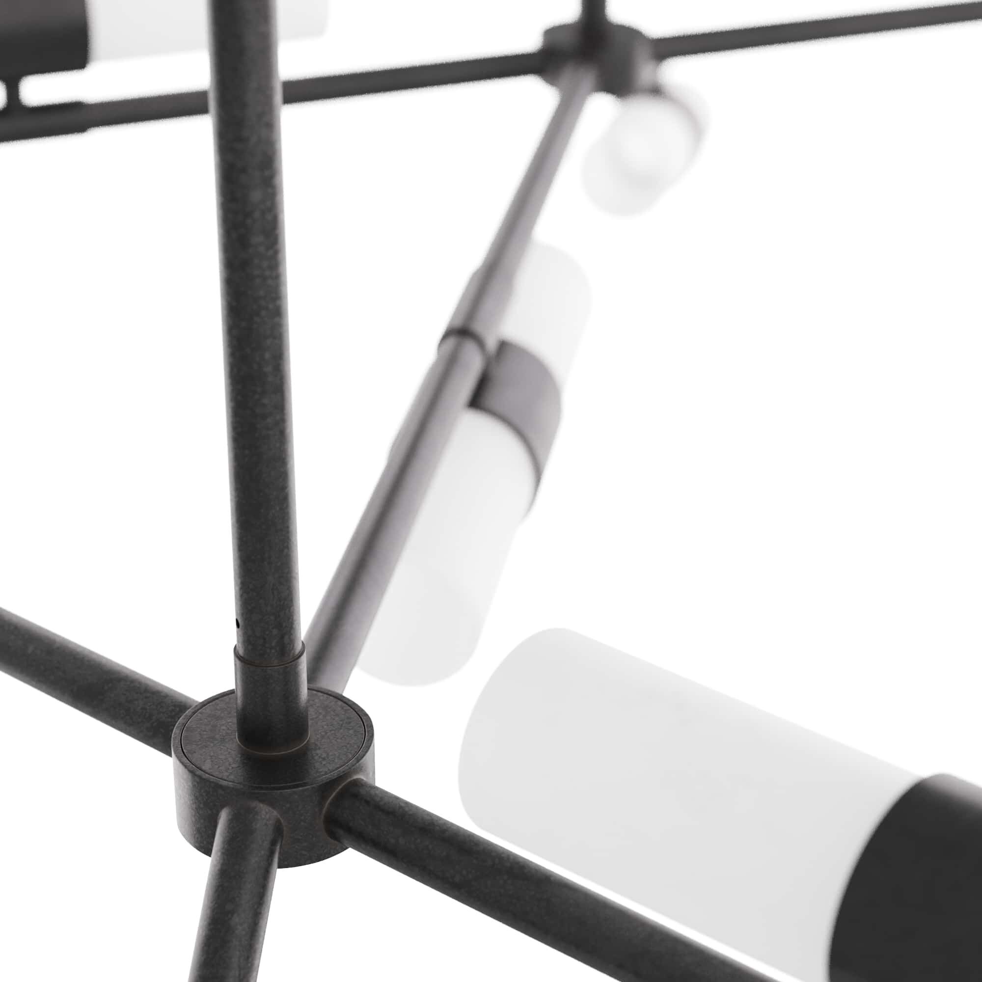 Travis 8 Light 62 inch English Bronze Linear Chandelier Ceiling Light