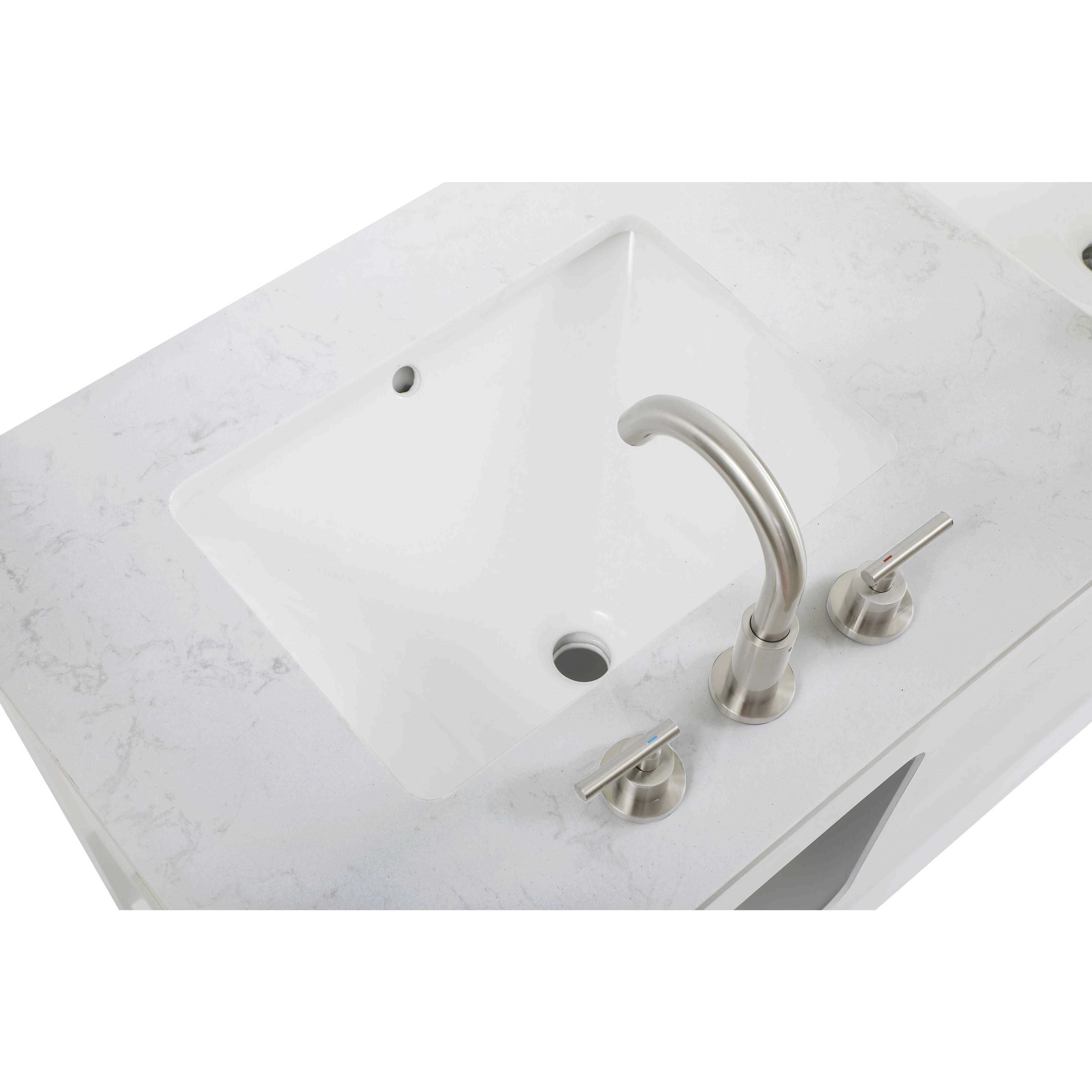 Theo 54 X 34 inch White Bathroom Vanity Cabinet