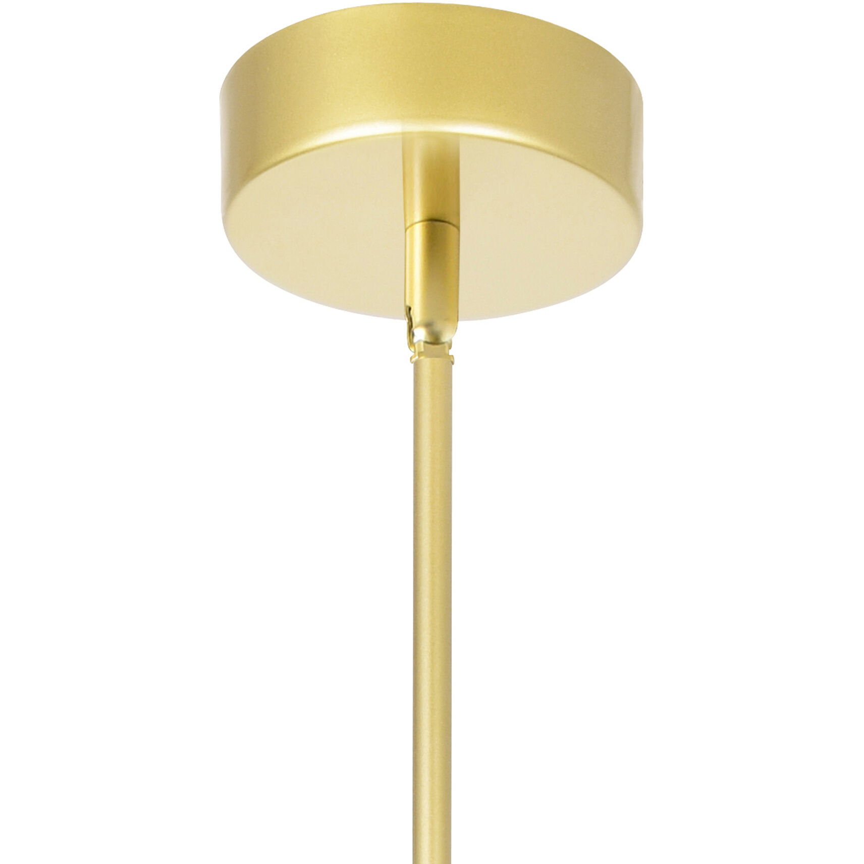 Hoops LED 5 inch Satin Gold Pendant Ceiling Light