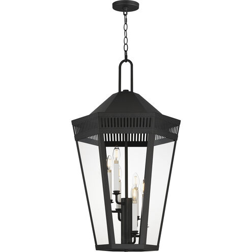 Oxford 6 Light 17 inch Black Outdoor Pendant