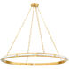 Wingate LED 48 inch Aged Brass Chandelier Ceiling Light