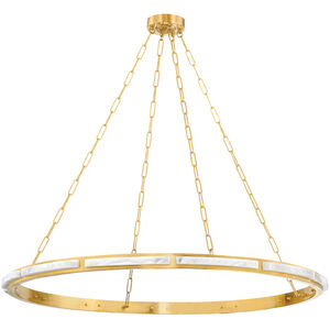 Wingate LED 48 inch Aged Brass Chandelier Ceiling Light