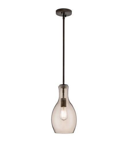 Everly 1 Light 7 inch Olde Bronze Pendant Ceiling Light in Light Champagne