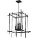 Tura 8 Light 28 inch Ink Chandelier Ceiling Light, Large