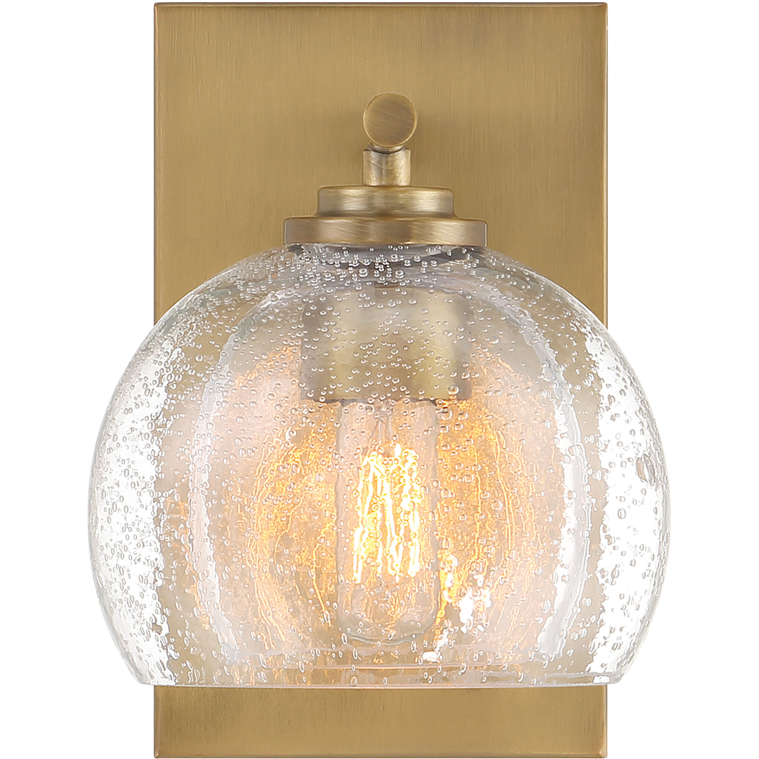 Glint 1 Light 6 inch Legacy Brass Vanity Light Wall Light