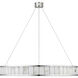 Chapman & Myers Iterna LED 40 inch Polished Nickel Ring Chandelier Ceiling Light in Alabaster