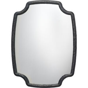 Selene 48 X 36 inch Textured Charcoal Resin Wall Mirror