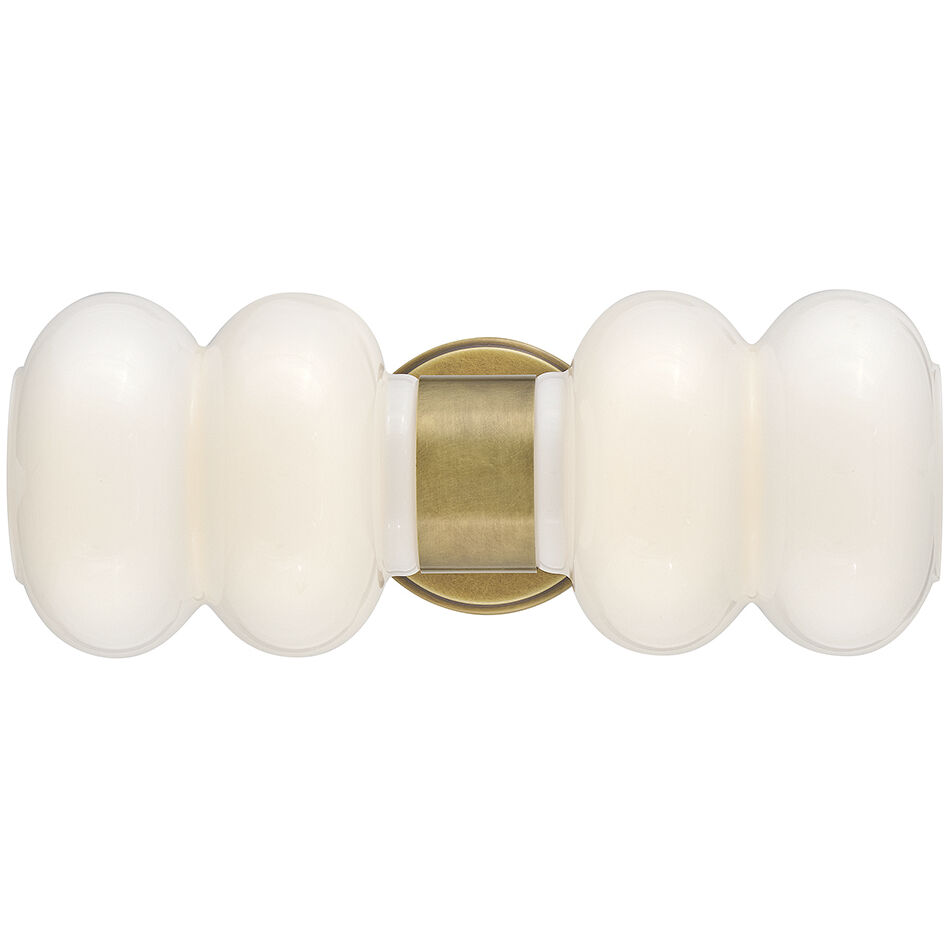 Nadia Sconce Wall Light in Lacquered Brass