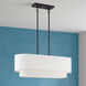 Manorwood 3 Light 30 inch Bronze Linear Chandelier Ceiling Light