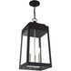 Oslo 3 Light 10.5 inch Black Outdoor Pendant Lantern