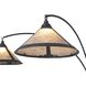Natural Mica 86 inch 40 watt Gunmetal and Charcoal Gray Arc Floor Lamp Portable Light
