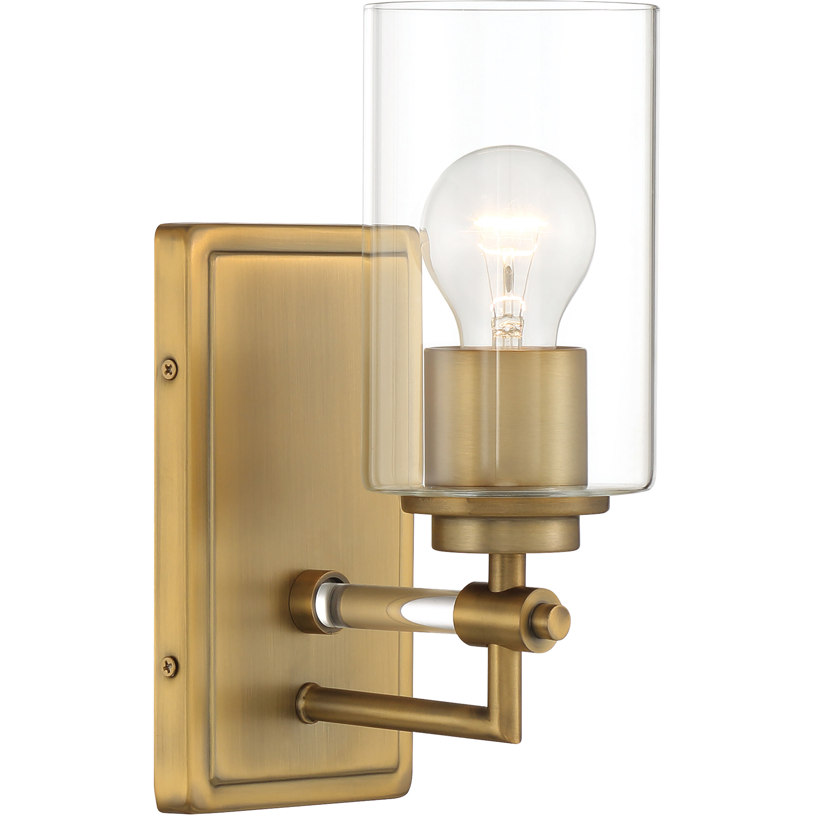 Binsly 1 Light 4.5 inch Aged Brass Bath Vanity Wall Light