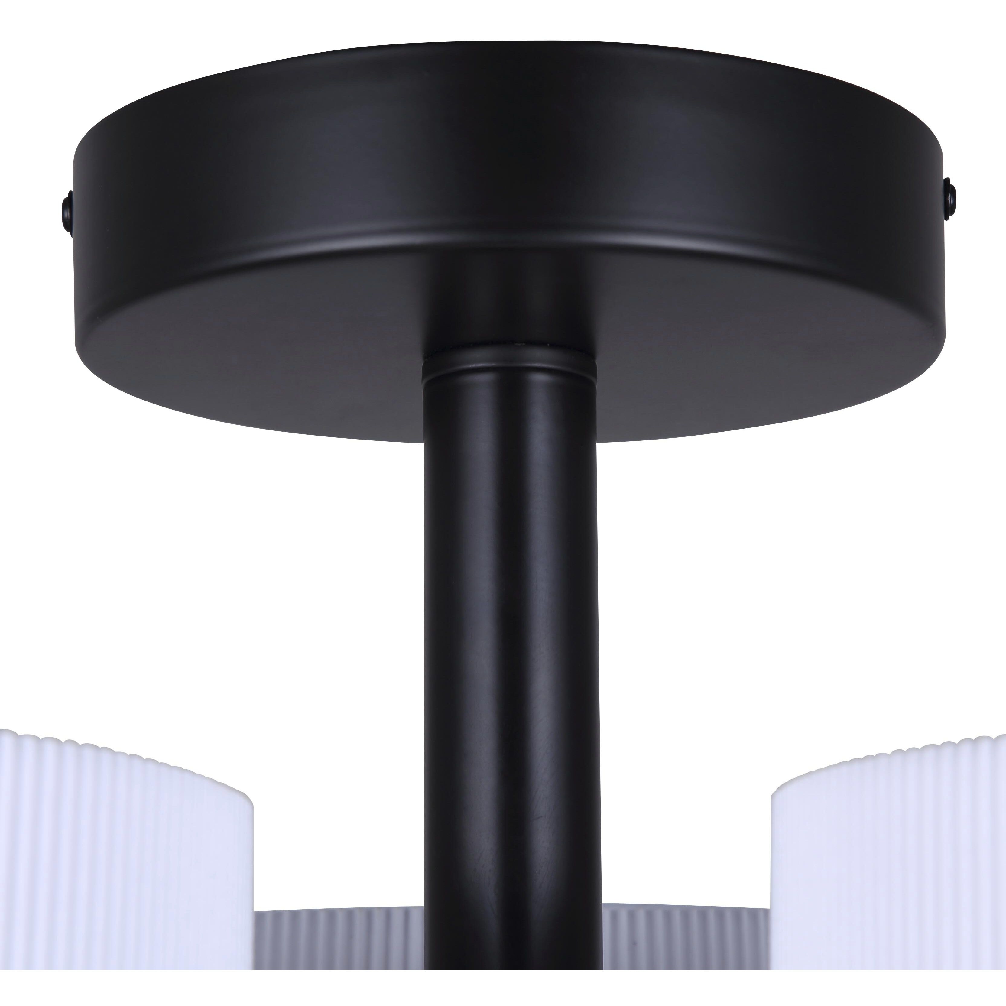 Carmynn LED 21.13 inch Black Semi-Flush Mount Ceiling Light