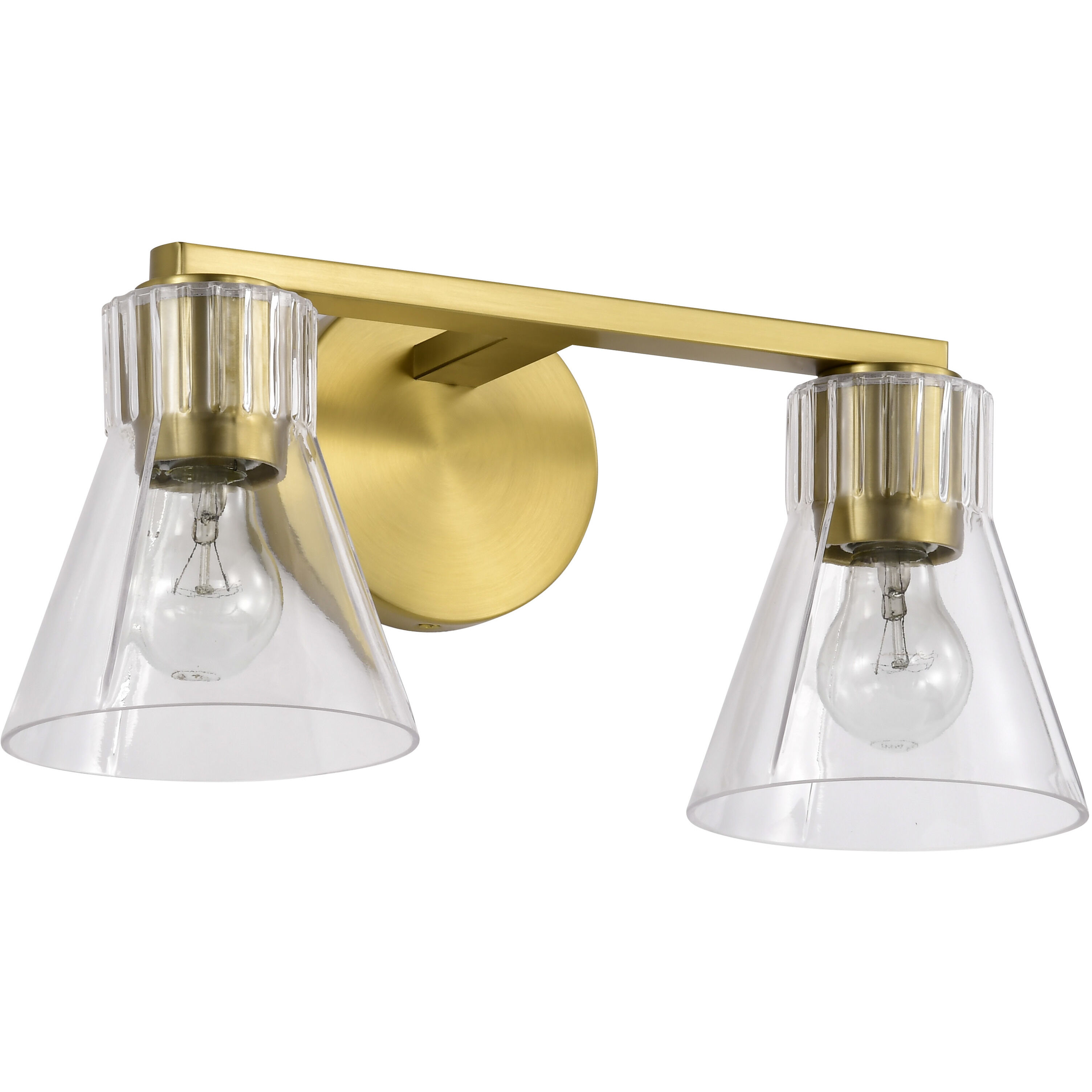 Gianna 16 inch Vintage Brass Vanity Wall Light