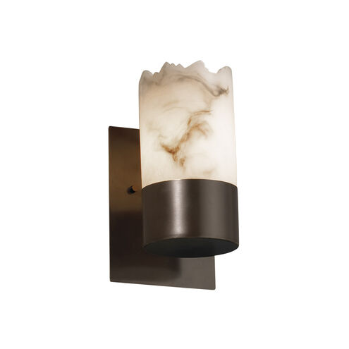 Lumenaria 1 Light 5 inch Dark Bronze Wall Sconce Wall Light in Cylinder with Broken Rim, Incandescent