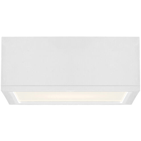Rubix LED 10 inch White Outdoor Flush