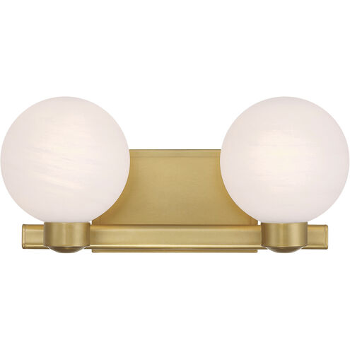 Mooncrest 2 Light 16 inch Legacy Brass Vanity Light Wall Light