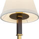 Alora Mood Sloan 3 Light 30 inch Brushed Gold and White Linen Chandelier Ceiling Light