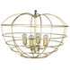 Mo 4 Light 19.5 inch Antique Brass Pendant Ceiling Light