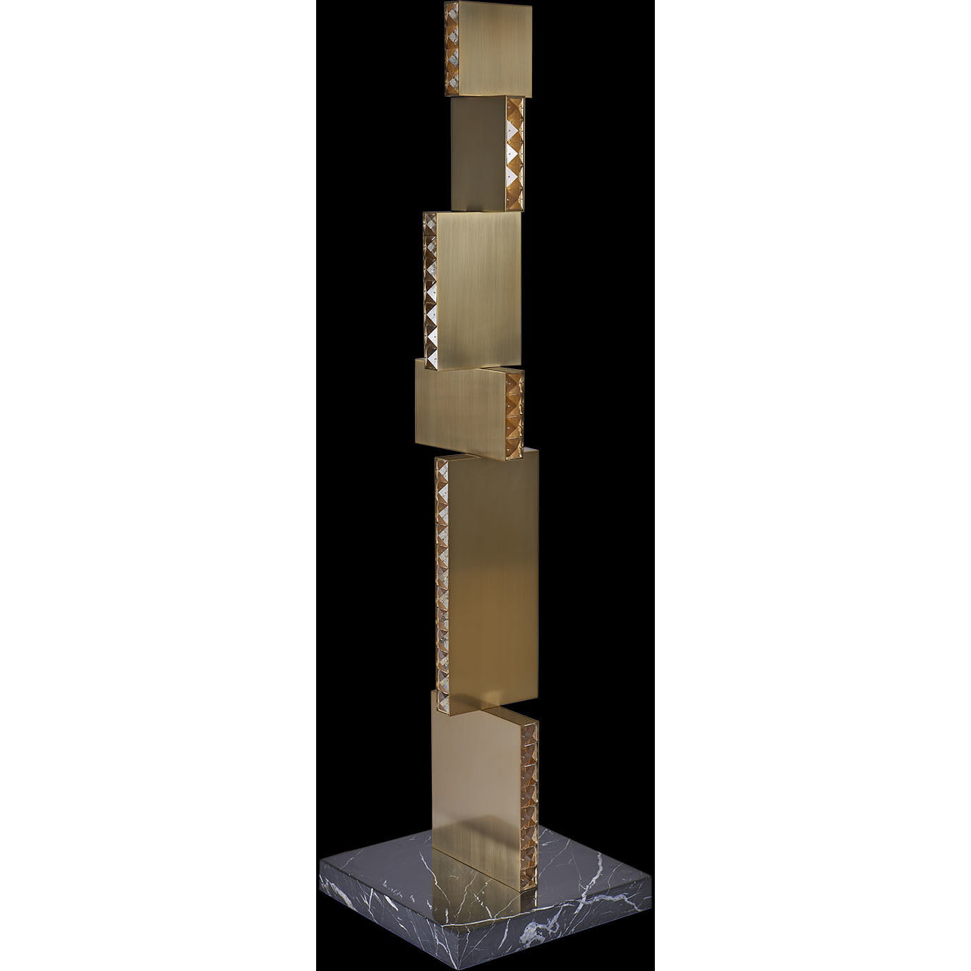 Franco 70 inch 68.00 watt Winter Brass Floor Lamp Portable Light