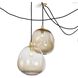 Molten Spider 6 Light 48 inch Natural Brass Chandelier Ceiling Light, Small