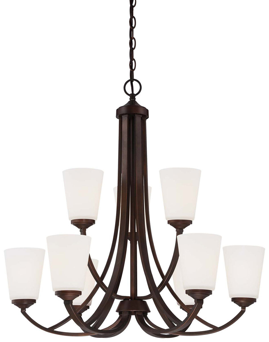 Overland Park 9 Light 30 inch Vintage Bronze Chandelier Ceiling Light