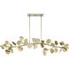 Laurel 7 Light 50.5 inch Gilded Silver Linear Chandelier Ceiling Light, Design Series