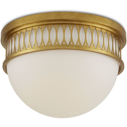 Lola 1 Light 16.25 inch Contemporary Gold Leaf/Painted Contemporary Gold Flush Mount Ceiling Light, Bunny Williams Collection