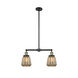 Franklin Restoration Chatham 2 Light 21 inch Black Antique Brass Chandelier Ceiling Light in Mercury Glass, Franklin Restoration
