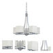 Bento 5 Light 25.75 inch Polished Chrome Chandelier Ceiling Light