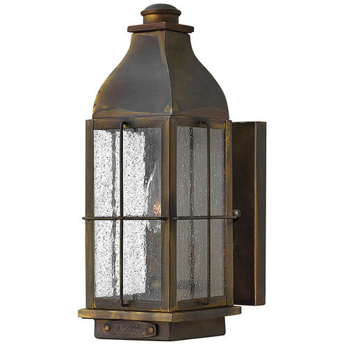 Heritage Bingham Outdoor Wall Mount Lantern in Sienna, Non-LED, Small