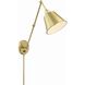 Mitchell 30 inch 60.00 watt Aged Brass Task Sconce Wall Light