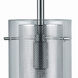 Wick 1 Light 5 inch Polished Steel Pendant Ceiling Light