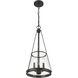 Prescott 3 Light 12 inch Matte Black Pendant Ceiling Light