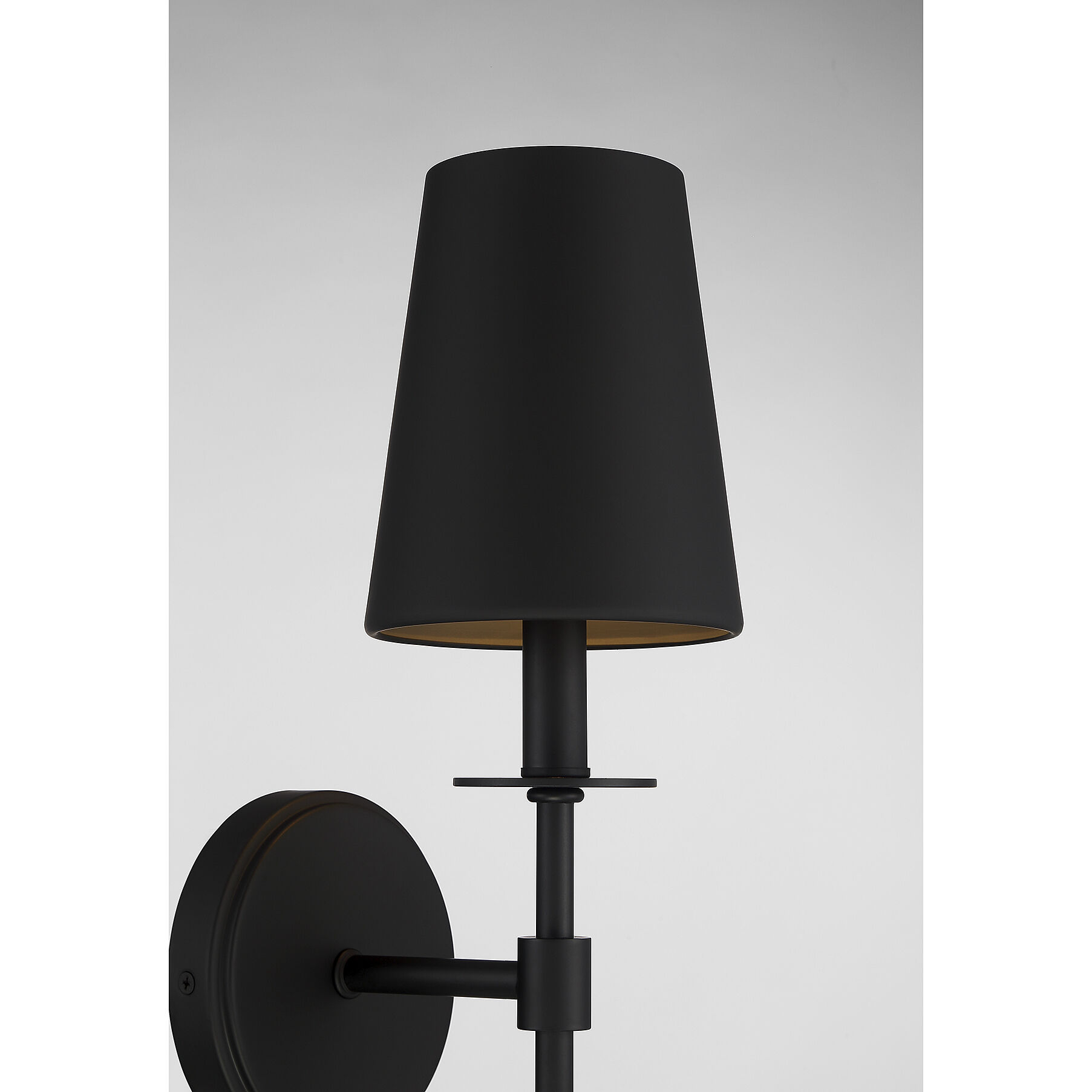 Vintage 1 Light 5 inch Matte Black Wall Sconce Wall Light