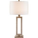 Suzanne Kasler Mod 28 inch 150.00 watt Burnished Silver Leaf Table Lamp Portable Light