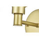 Jaelynn 1 Light 6 inch Brass Bath Sconce Wall Light