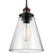 Sean Lavin Baskin 1 Light 8.5 inch Painted Aged Brass / Dark Weathered Zinc Pendant Ceiling Light in Painted Aged Brass with Dark Weathered Zinc