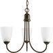 Gather 3 Light 19 inch Antique Bronze Chandelier Ceiling Light in Bulbs Included, Fluorescent
