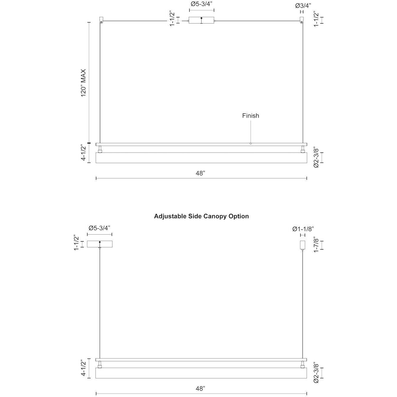 Gramercy Linear Pendant Ceiling Light