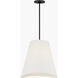 kate spade new york Beauvoir 3 Light 18 inch Midnight Black Hanging Shade Ceiling Light