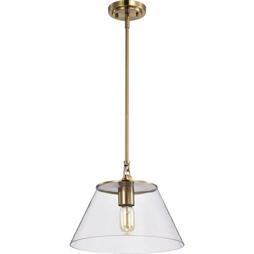 Dover 1 Light 14 inch Vintage Brass Pendant Ceiling Light