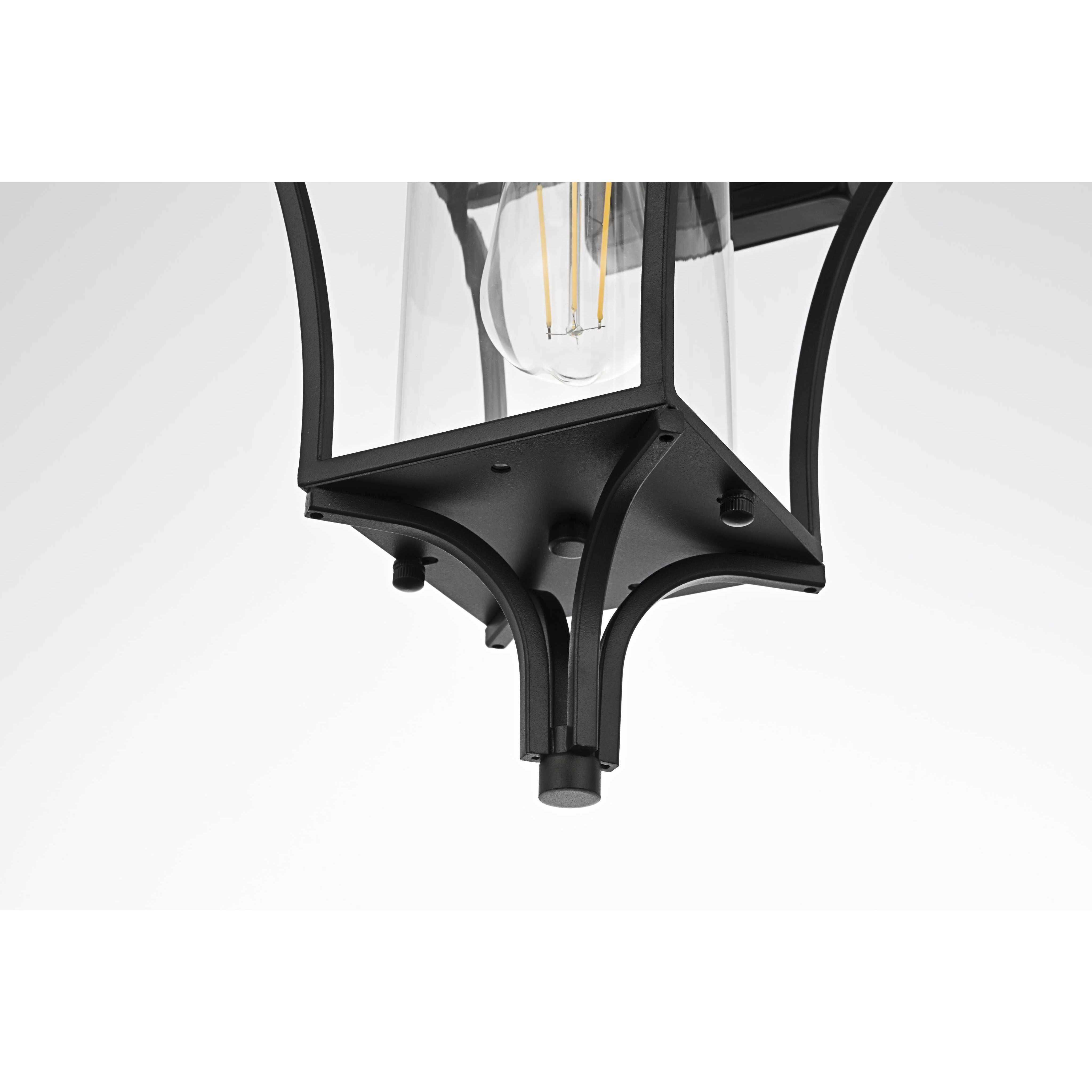 Belgrade 1 Light 18.5 inch Black Outdoor Wall Sconce