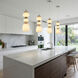 Strata LED 6.7 inch Satin Nickel Pendant Ceiling Light