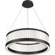 Empra LED 30.13 inch Matte Black Chandelier Ceiling Light