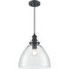 Khrisa 1 Light 12.75 inch Matte Black Pendant Ceiling Light