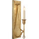 John Rosselli Savannah 1 Light 5 inch Hand-Rubbed Antique Brass Sconce Wall Light