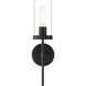 Lily 1 Light 4.75 inch Matte Black Wall Sconce Wall Light