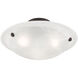 Oasis 3 Light 16 inch Bronze Semi-Flush Mount Ceiling Light